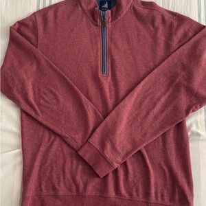 johnnie-O Men's Burgundy Zip-Up Sweater (medium-runs a bit small)